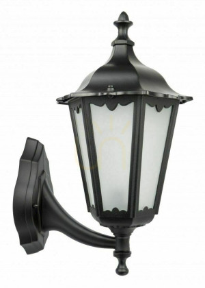 Lampă de perete exterior SU-MA Classic Retro negru patinat aluminiu K 3012/1/D g