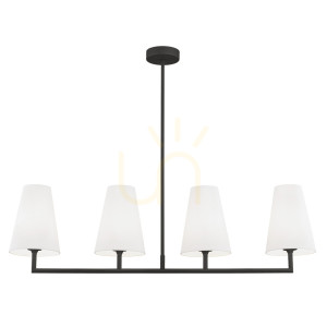 Lampă suspendată ARGON Safiano 4xE27 alb-negru SKU 1831