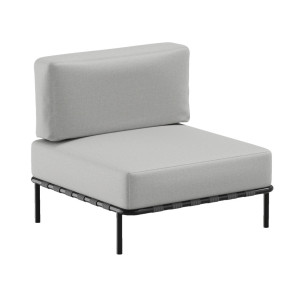 Canapea gradina SIT SIT Outdoor SLAVE gri 78x78 cm oțel inoxidabil