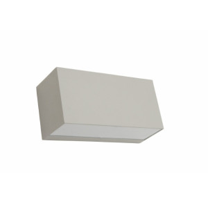 ASKER 5102AL Aluminiu RAL-9006 8W 4000K lampă de perete pentru exterior - NORLYS