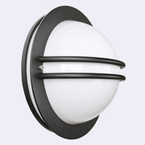 Lampă de perete pentru exterior BREMEN 631BL E27 Negru RAL-9005 - NORLYS
