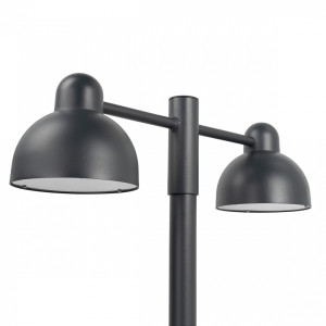 Koster Lanternă de grădină cu cap dublu 1195 Black 9005 Norlys.