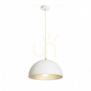 Carissima 40 Matte White / Silver Grey Lampă suspendată 230 E27 42 W.