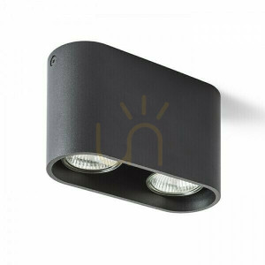 Mantova Ii Plafonieră de plafon negru mat 230 V Gu10 2x35 W.