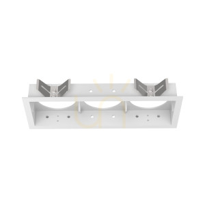Accesoriu spot tavan Ideallux BENTO Frame Square Triple WH negru 287928