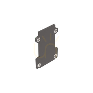 Capăt terminal încastrat Ideallux EGO negru aluminiu 267203