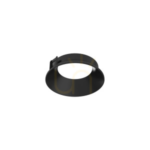 Reflector rotund Ideallux ZEUS negru 9,4 cm polistiren 323770