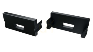 Capac pentru profilul LUMINES TERRA LED negru cu gaură