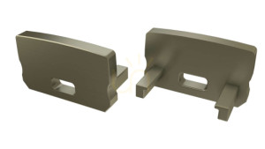 Capac de capăt pentru profilul LED LUMINES D HIGH inox cu gaură