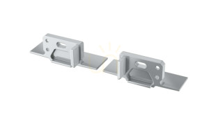ALU obturator pentru LED LUMINI MONO profil argintiu cu gaura din dreapta