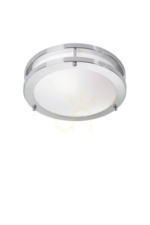 Plafon LED Markslojd Taby 105621 alb crom 25 cm 9W