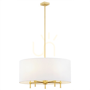 Candelabru Argon Abbano alb alamă periat 5xE14 2132