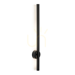 Lampă de perete LED Argon ASSE 8052 neagră, oțel, 60 cm, 630 lm