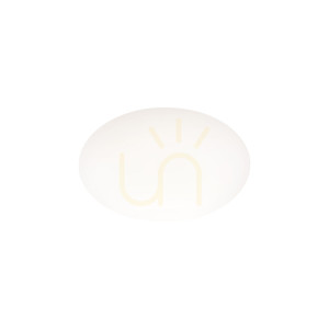Abajur Ideallux CLIO alb polistiren Ø28 cm 145068
