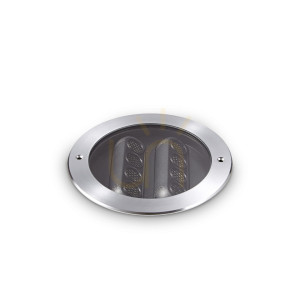 Corp de iluminat încastrat exterior Ideallux Taurus Round argintiu 25,5 cm 14W 277028