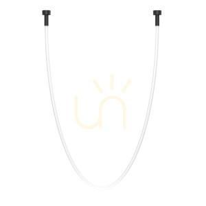 Lampă suspendată Antigo Hebi negru LED 386 cm oțel silicon 3022