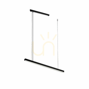 Lampă suspendată LED Antigo Hiate Line negru 90 cm 4000K 1846