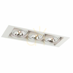 Lumină încastrată Antigo Muko 3 alb LED ES111 aluminiu oțel 7358