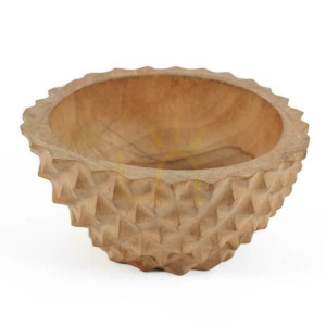 Bol decorativ BAZAR BIZAR din rădăcină de tec naturală M, Teak Root Collection