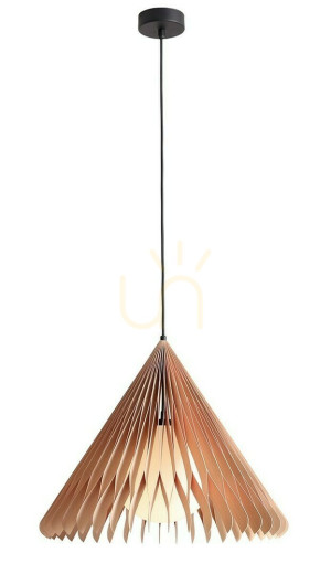 Lampă suspendată Aldex Nature Sun M lemn, sticlă și metal 20 cm 1140G_M