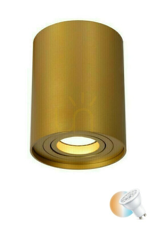 Aplica plafon Lucide TUBE aurie aluminiu GU10 22952/01/02