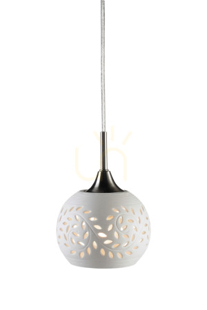 Pendant lamp Markslojd Lohals Steel White 18 cm 102288