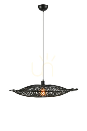 Pendul Markslojd Kumo negru metal bambus 75 cm 1x40W 108671