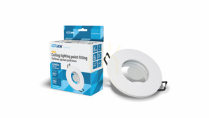 Corp de iluminat Aqua turnat rotund fix alb