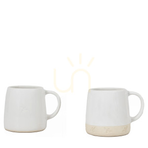 Set 4 căni din gresie cu albine albe Gallery Direct 5059413869938
