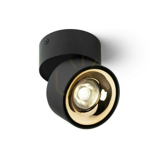 Downlight Albano Montat la suprafață Negru / Aur 230 V Led 5 W 3000 K