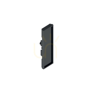 Cap final bi-emission fara orificiu negru Ideallux EGO 322841 aluminiu-metal