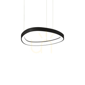Lustră suspendată Ideallux GEMINI negru LED 36W 2700K Ø42,5 cm 341538