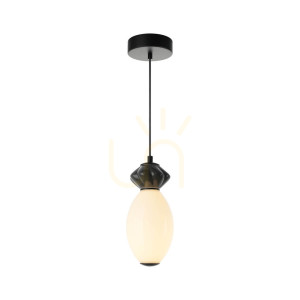 Lampă suspendată Italux Balos LED negru 12 cm PND-94921-1B-BK