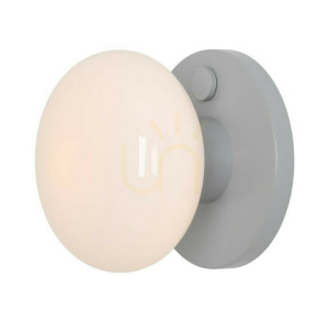 Aplică Aldex Flo Grey S sticlă opal gri 19 cm 7000C22_S