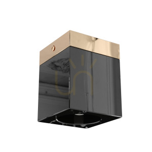 Plafonieră Cubo Nero Gold de Orlicki Design