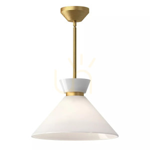 Lampă suspendată Halston - 1 sursă de lumină - Aur periat Elstead