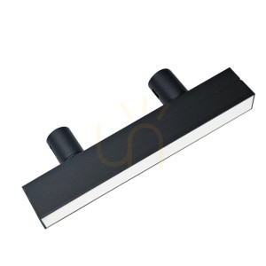 Lumină LED liniară 10W 3000k pentru pistă flexibilă negru ZAMBELIS