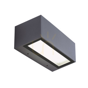 Lumină de perete pentru exterior LED 26W Gri închis ZAMBELIS