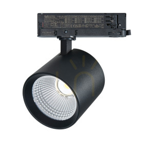 Spot LED cu 3 faze 42W 4000k negru ZAMBELIS