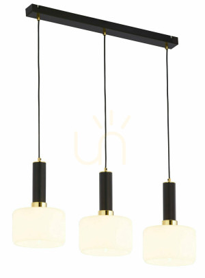 VANES Lampă suspendată aur 3XE27/15W