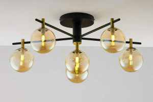 Lampă de plafon FIGARO Gold 6xG9/14W