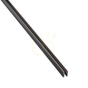 Profil iluminat aplicat Ideallux DEVA negru aluminiu 2000 mm 332482