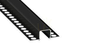 TEKKNI MOSSO set negru, abajur transparent 3 m