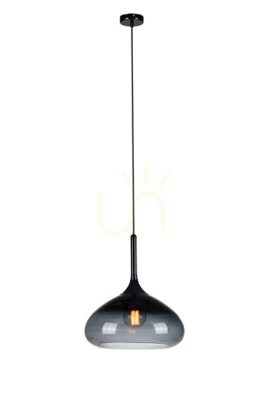 Lampă suspendată Markslojd Cooper negru metal/sticlă 40 cm 106394