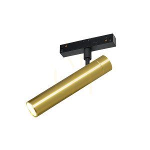Pistă magnetică de lumină 4,5w 3000k 48V aluminiu alamă ZAMBELIS