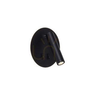 Lampă de perete CIRCA W4107-BK Negru 1xLED
