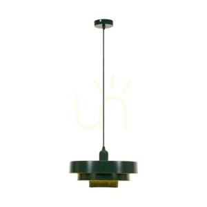 Pendul Lucide RUNA verde metal E27 35 cm 21443/35/33