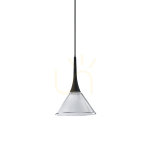 Lampă suspendată Ideallux Cocktail transparentă sticlă 15 cm LED 7W 353647