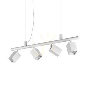 Lustră suspendată Ideallux Dynamite albă 4xGU10 Ø76 cm 367453