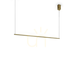 Lampă suspendată Ideallux ESSENCE alamă LED 19W 3000K Ø115 cm 371856